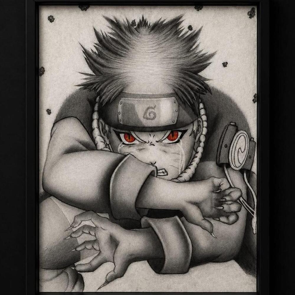 "Jinchuriki Form" Realism Artwork